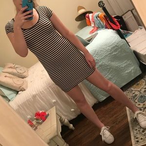 H&M Striped Bodycon